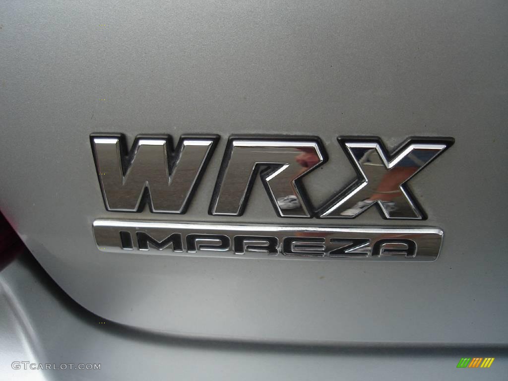 2005 Impreza WRX Sedan - Platinum Silver Metallic / Black photo #30