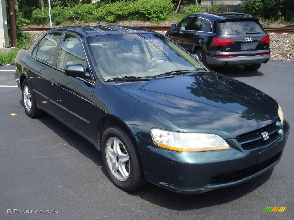 1998 Accord LX V6 Sedan - Dark Emerald Pearl / Ivory photo #4