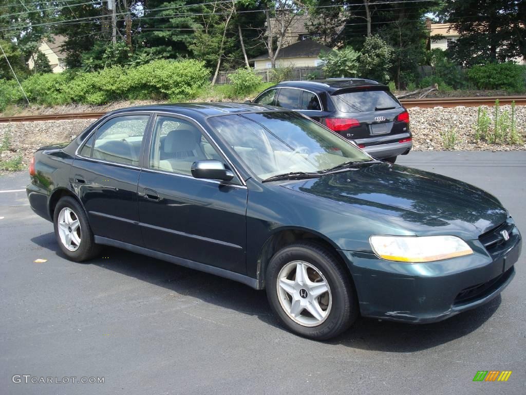 1998 Accord LX V6 Sedan - Dark Emerald Pearl / Ivory photo #5