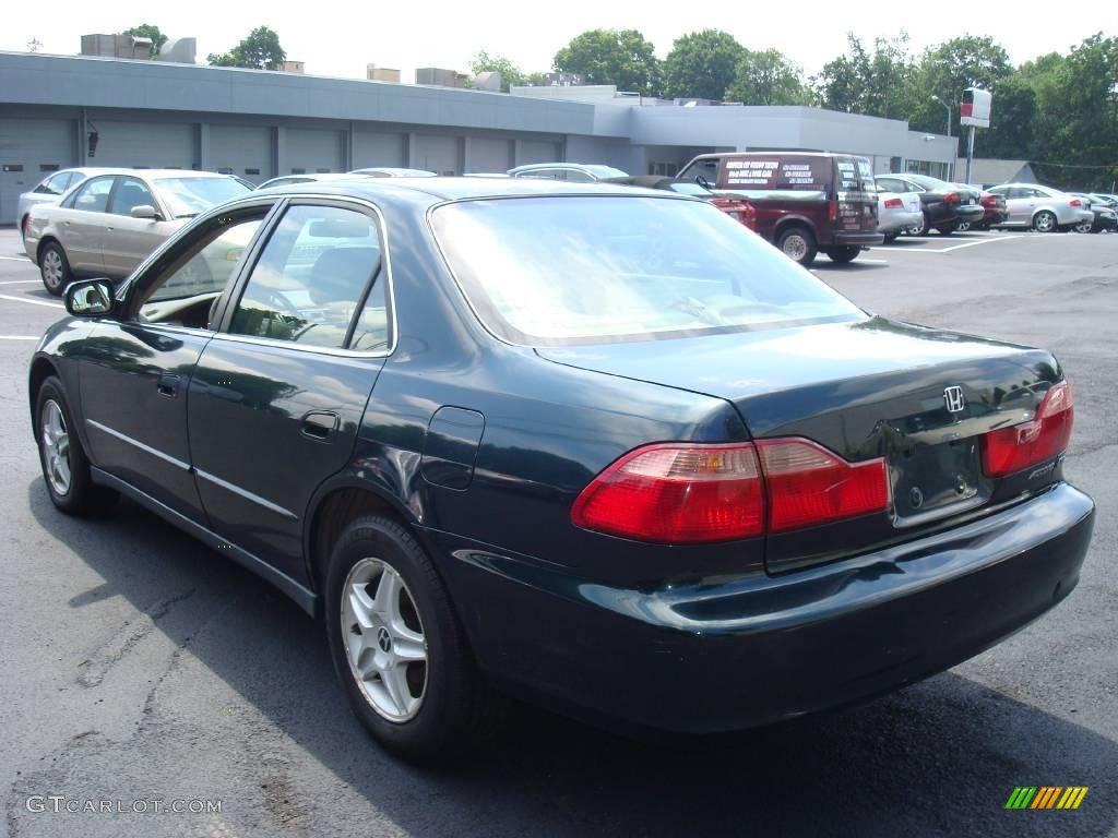 1998 Accord LX V6 Sedan - Dark Emerald Pearl / Ivory photo #9