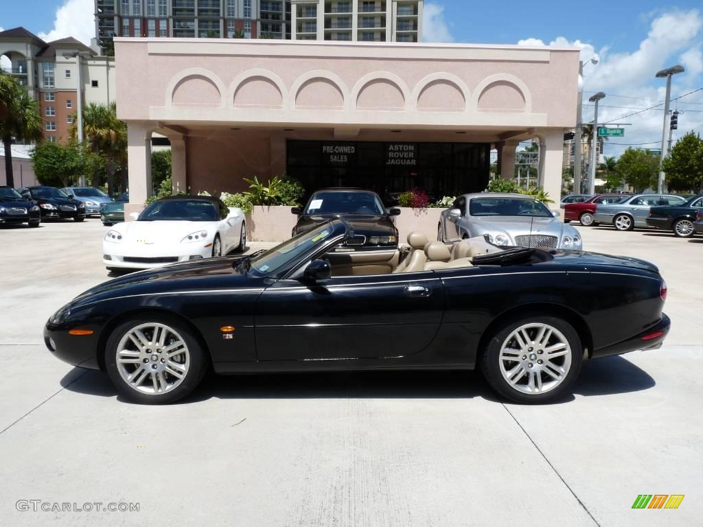 2003 XK XKR Convertible - Ebony Black / Cashmere photo #3