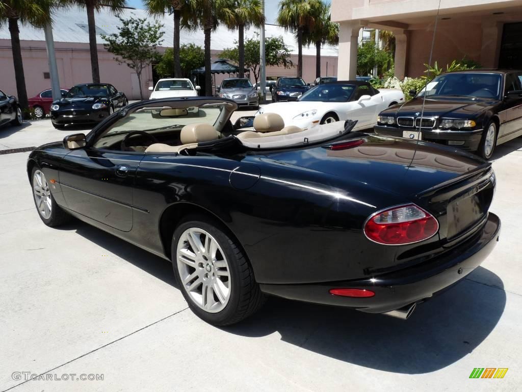 2003 XK XKR Convertible - Ebony Black / Cashmere photo #4