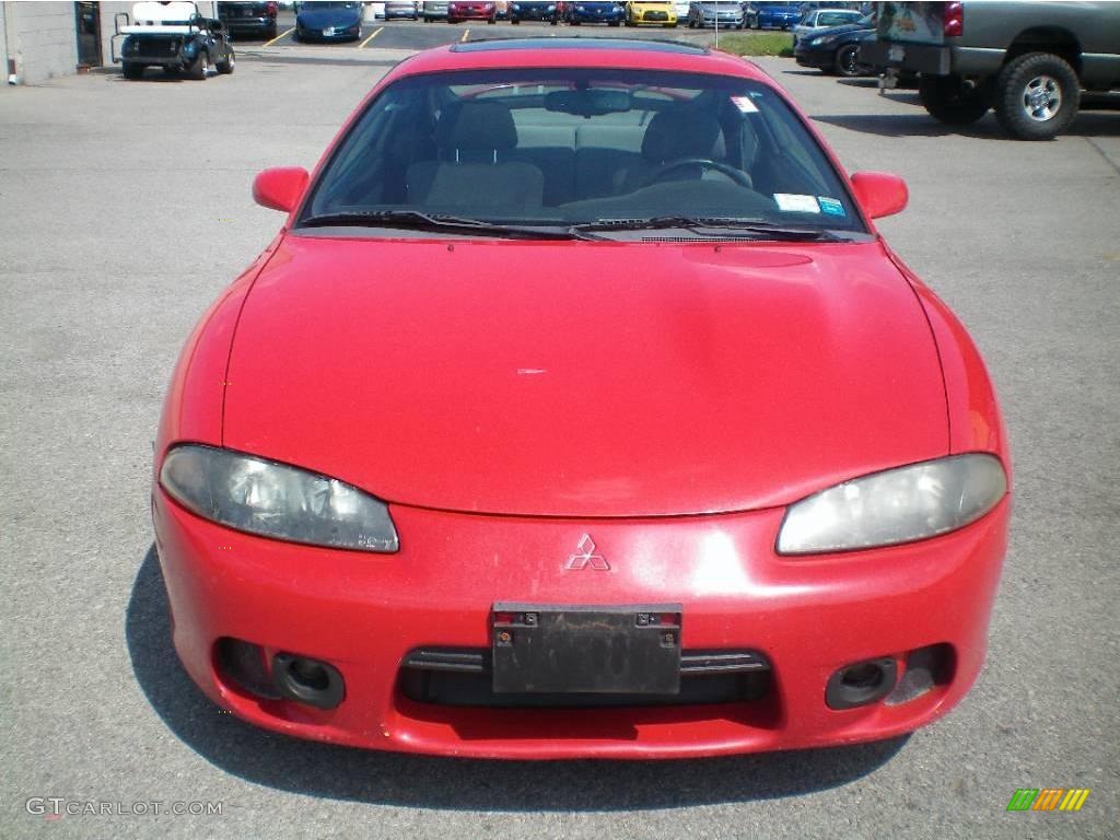 1998 Eclipse GS Coupe - Saronno Red / Gray photo #8