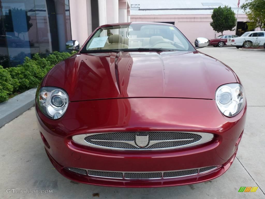 2007 XK XK8 Convertible - Radiance Red Metallic / Caramel photo #2