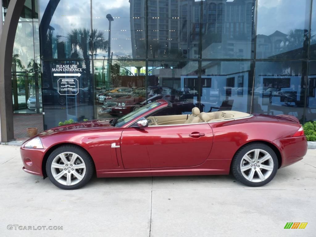 2007 XK XK8 Convertible - Radiance Red Metallic / Caramel photo #3