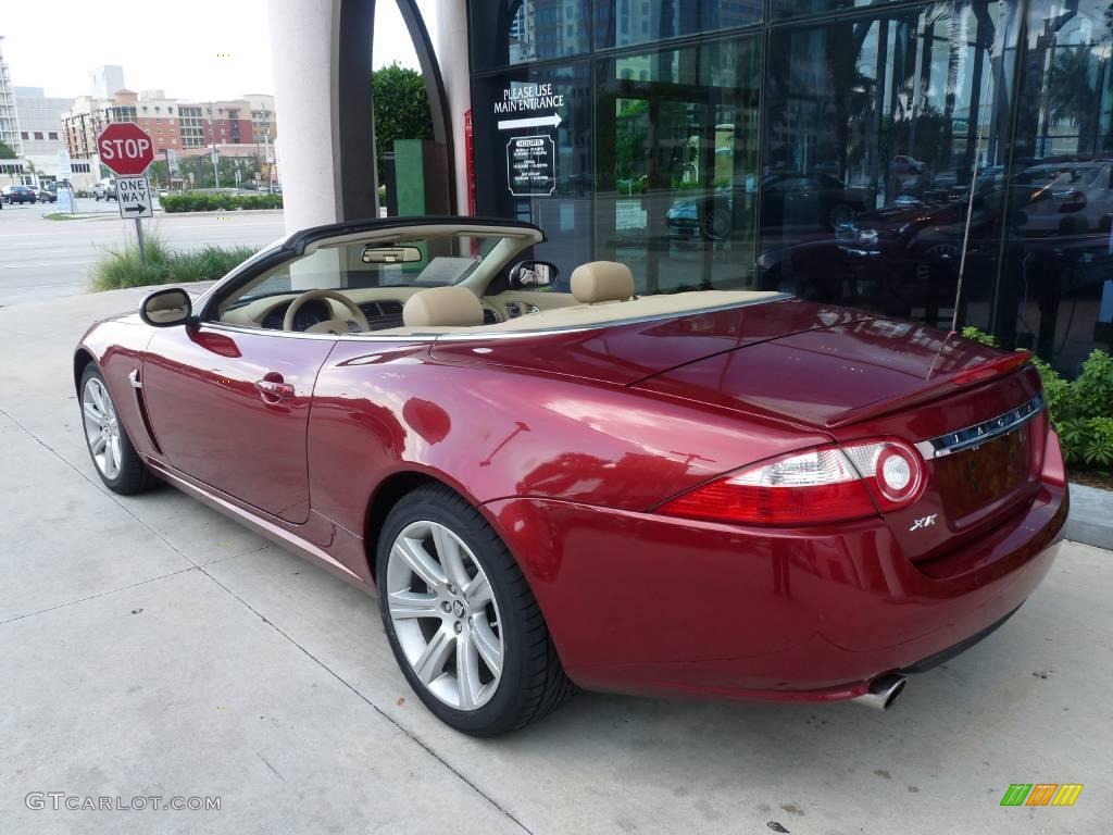 2007 XK XK8 Convertible - Radiance Red Metallic / Caramel photo #4