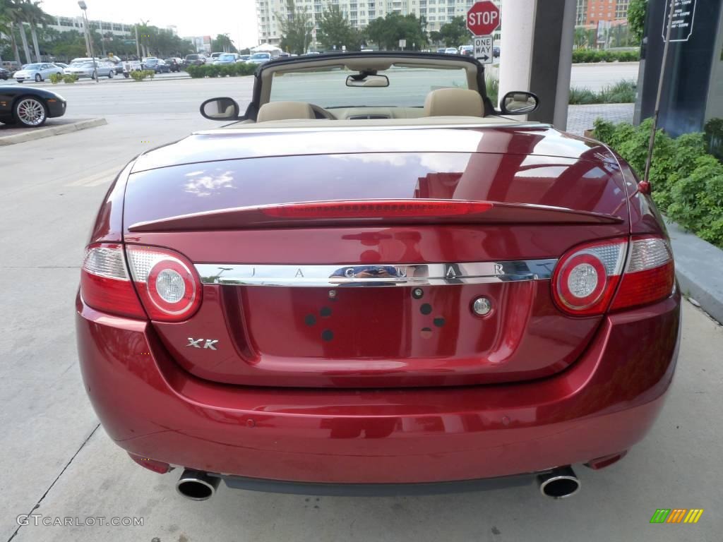 2007 XK XK8 Convertible - Radiance Red Metallic / Caramel photo #5