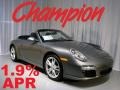 2009 Meteor Grey Metallic Porsche 911 Carrera Cabriolet  photo #1