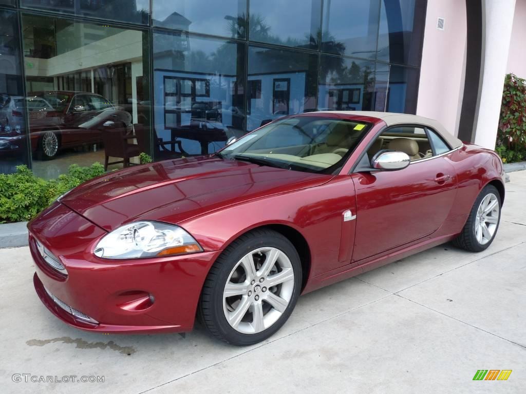2007 XK XK8 Convertible - Radiance Red Metallic / Caramel photo #13