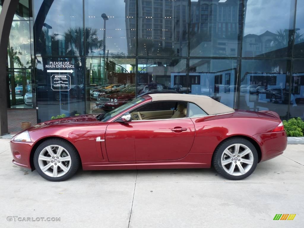2007 XK XK8 Convertible - Radiance Red Metallic / Caramel photo #14