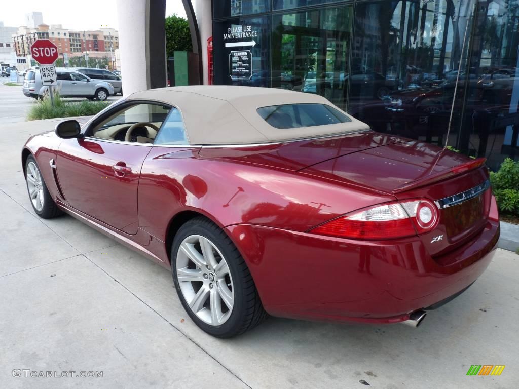 2007 XK XK8 Convertible - Radiance Red Metallic / Caramel photo #15