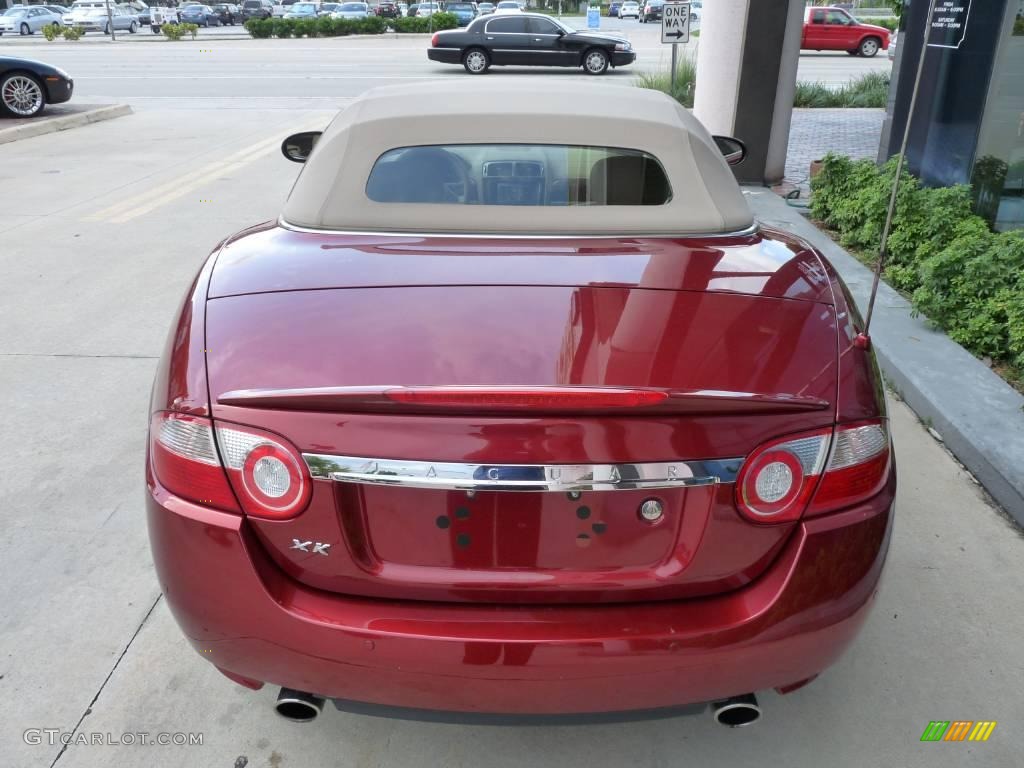 2007 XK XK8 Convertible - Radiance Red Metallic / Caramel photo #16