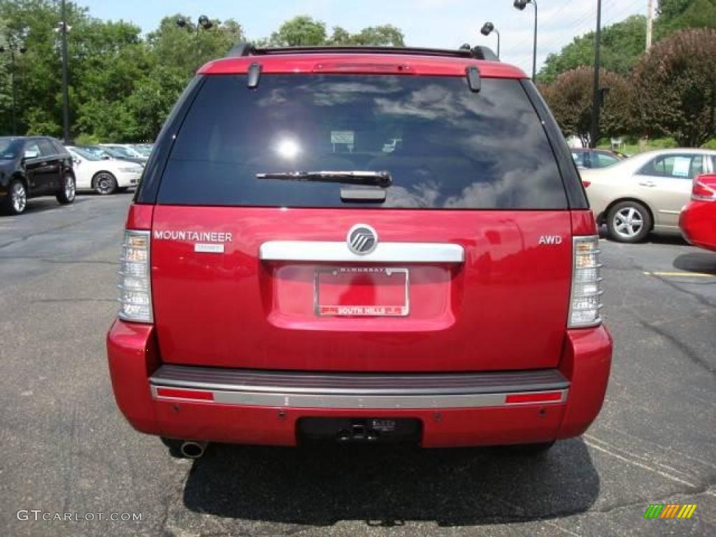 2007 Mountaineer Premier AWD - Vivid Red / Camel photo #3