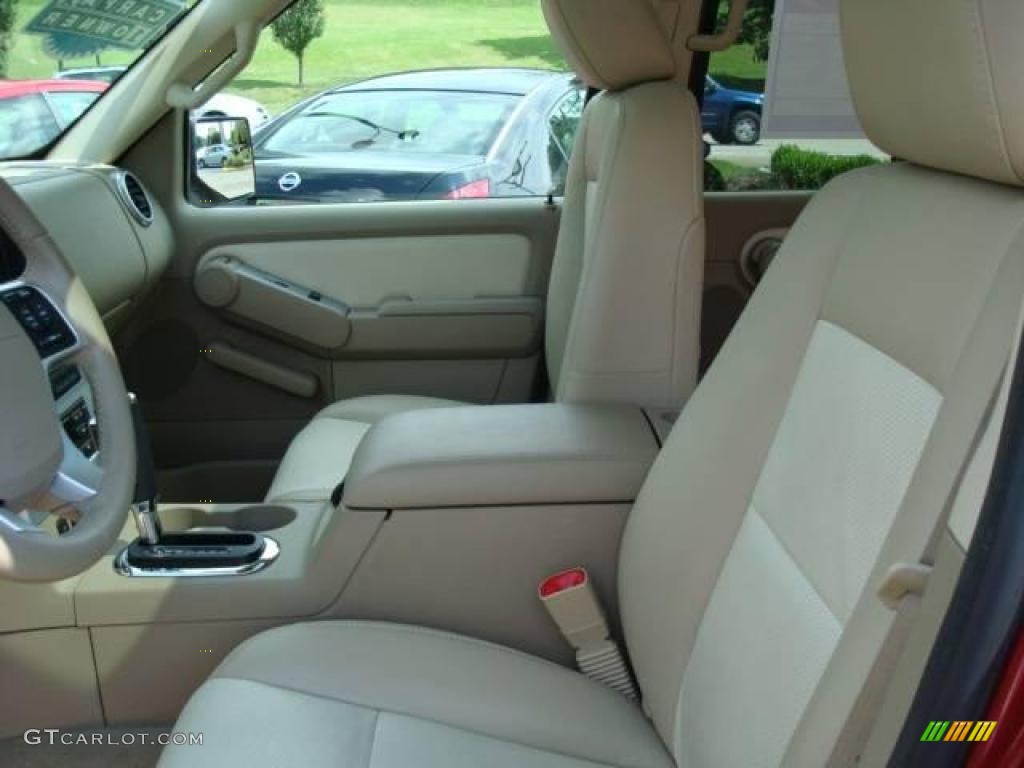 2007 Mountaineer Premier AWD - Vivid Red / Camel photo #8