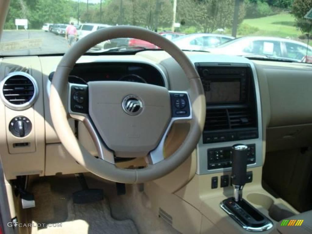2007 Mountaineer Premier AWD - Vivid Red / Camel photo #10