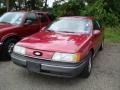 1991 Currant Red Metallic Ford Taurus GL Sedan  photo #5
