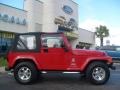 2003 Flame Red Jeep Wrangler X 4x4 Freedom Edition  photo #2