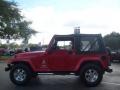 2003 Flame Red Jeep Wrangler X 4x4 Freedom Edition  photo #6