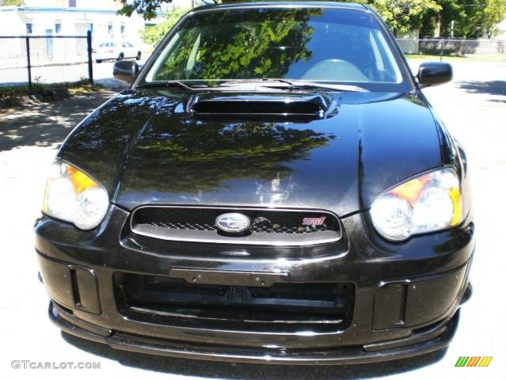 2004 Impreza WRX STi - Java Black Pearl / Blue Ecsaine/Black photo #6
