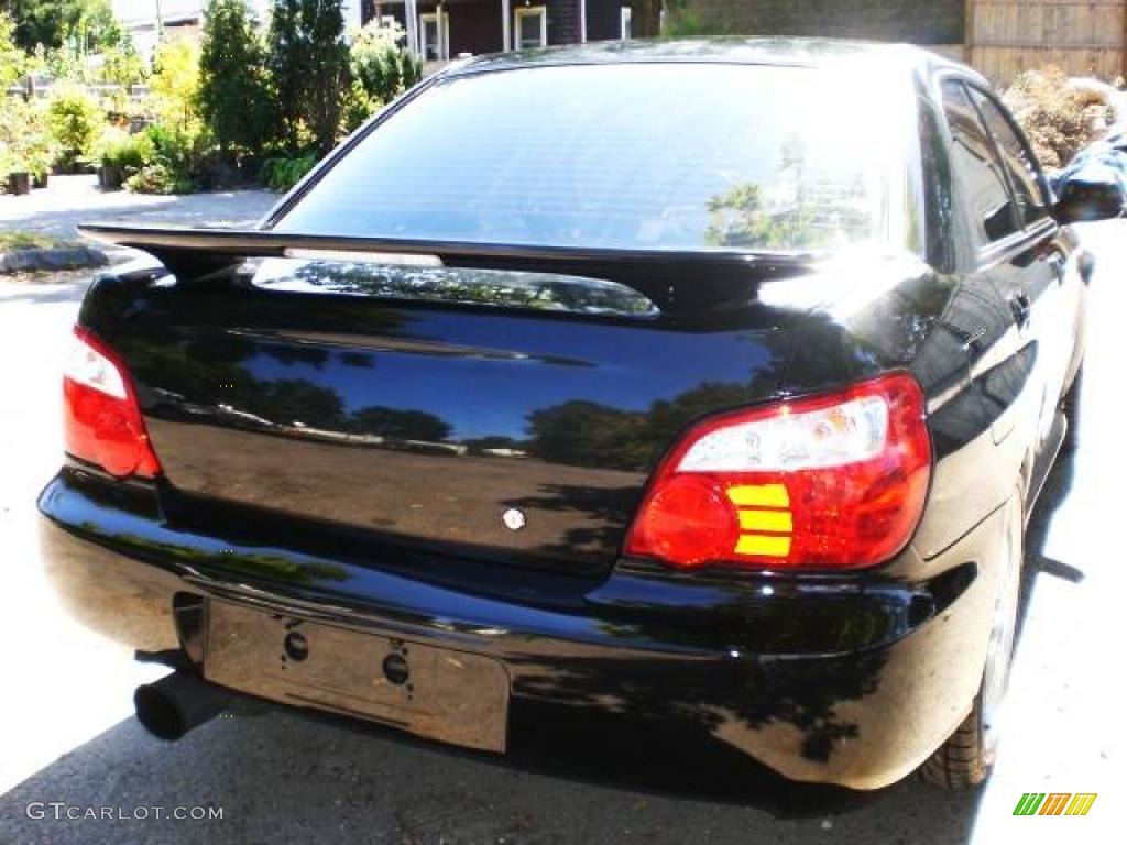2004 Impreza WRX STi - Java Black Pearl / Blue Ecsaine/Black photo #9