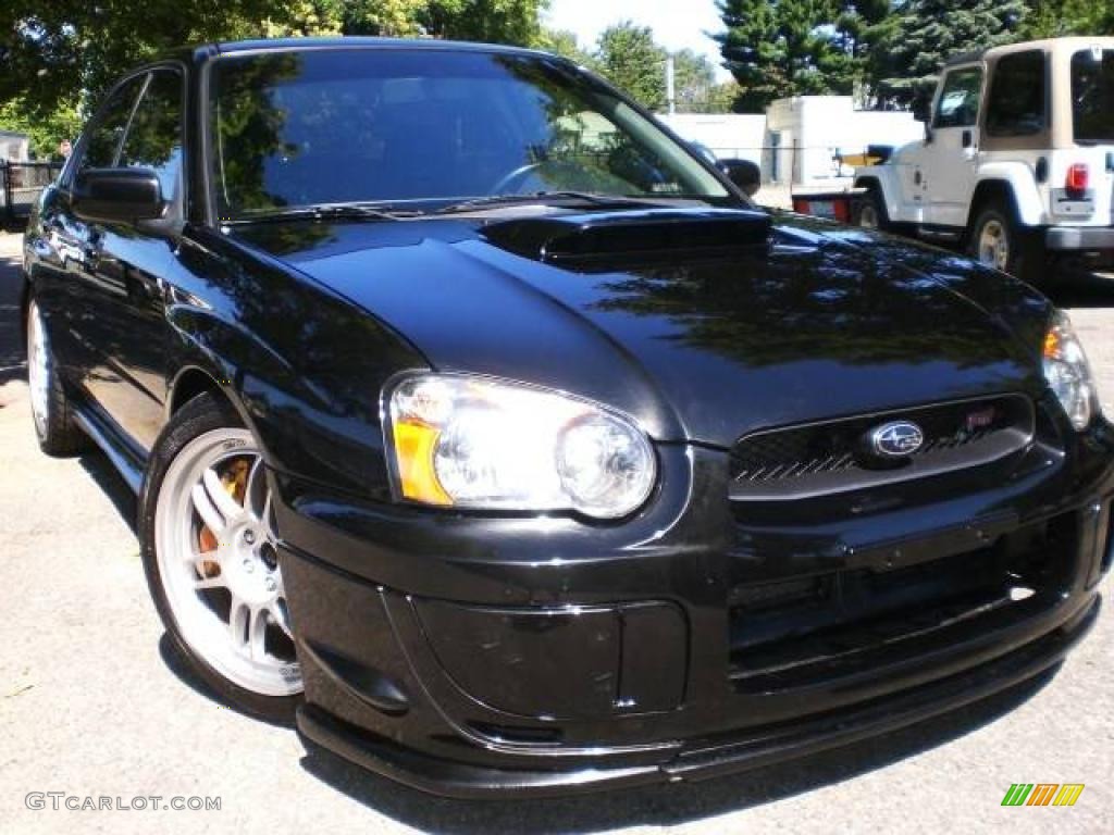 2004 Impreza WRX STi - Java Black Pearl / Blue Ecsaine/Black photo #13