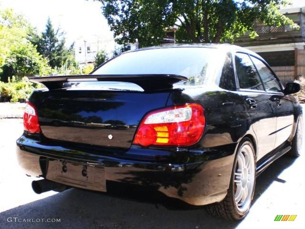 2004 Impreza WRX STi - Java Black Pearl / Blue Ecsaine/Black photo #14