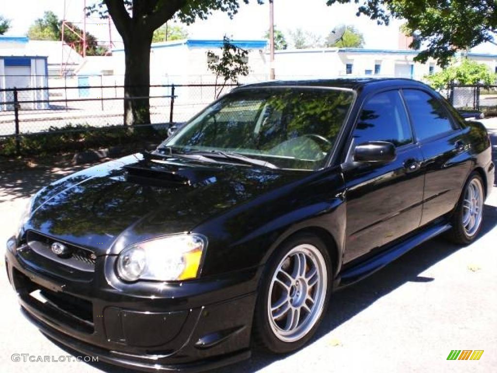 2004 Impreza WRX STi - Java Black Pearl / Blue Ecsaine/Black photo #18