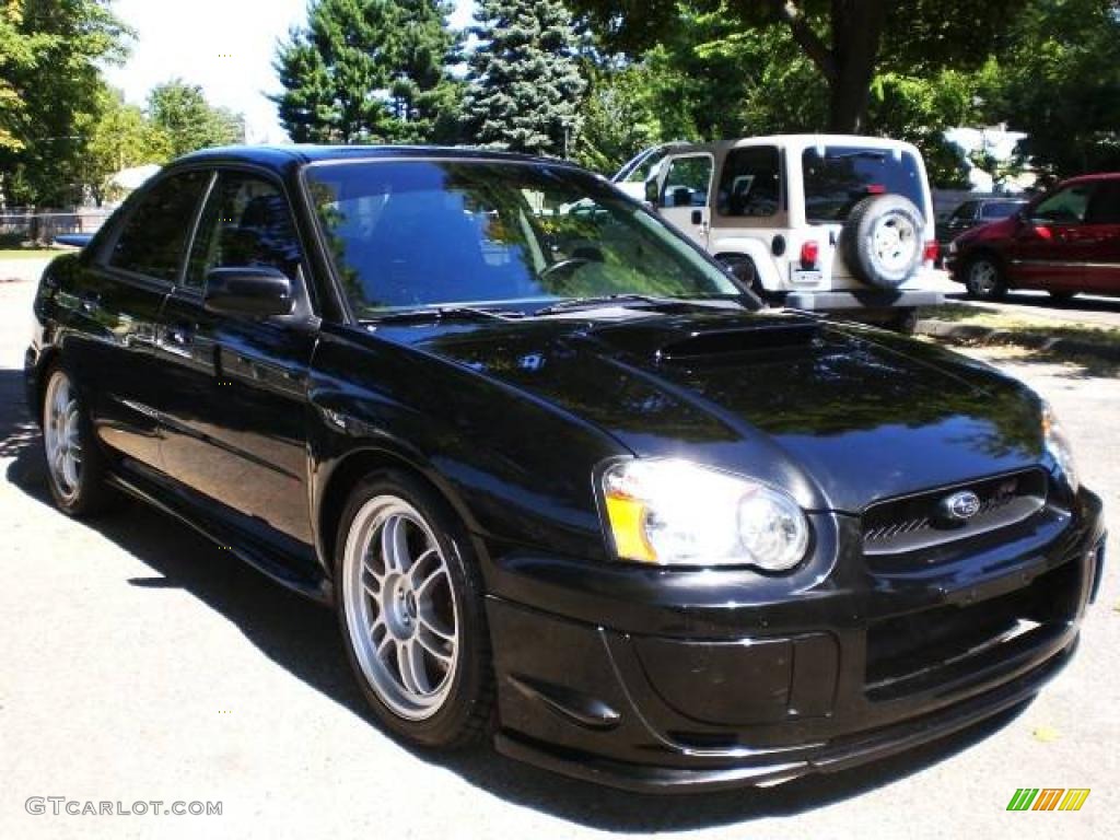 2004 Impreza WRX STi - Java Black Pearl / Blue Ecsaine/Black photo #19