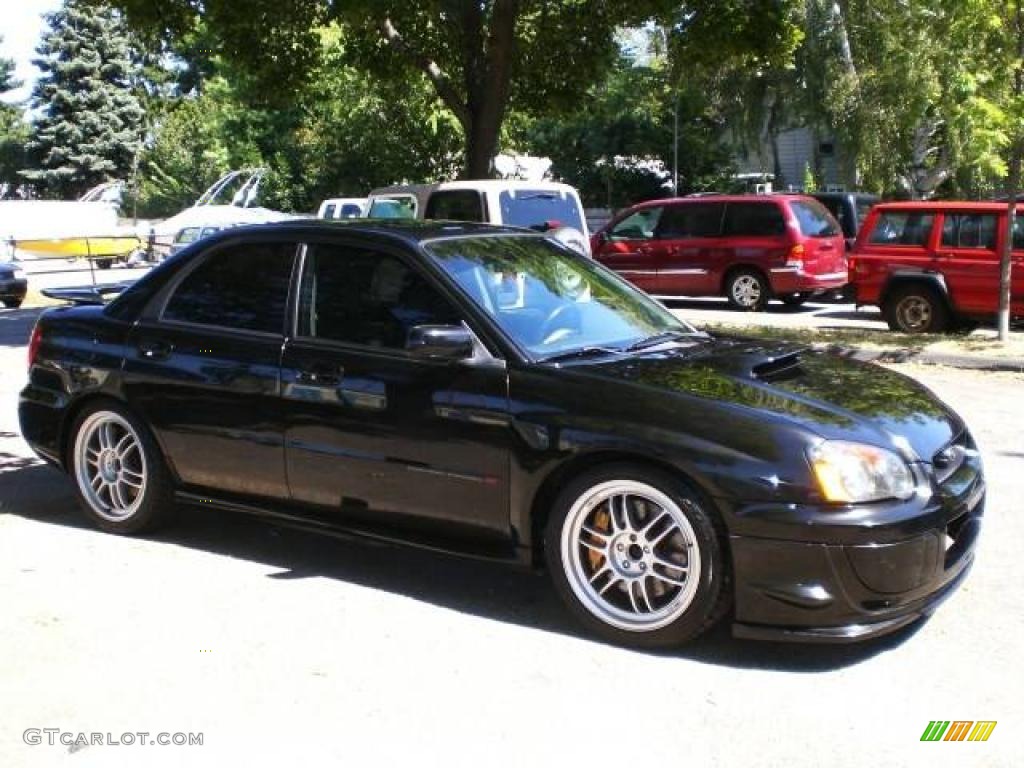 2004 Impreza WRX STi - Java Black Pearl / Blue Ecsaine/Black photo #20
