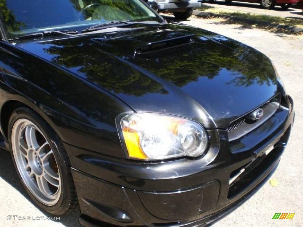 2004 Impreza WRX STi - Java Black Pearl / Blue Ecsaine/Black photo #21
