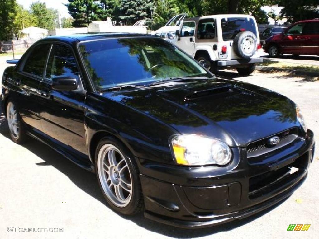 2004 Impreza WRX STi - Java Black Pearl / Blue Ecsaine/Black photo #23