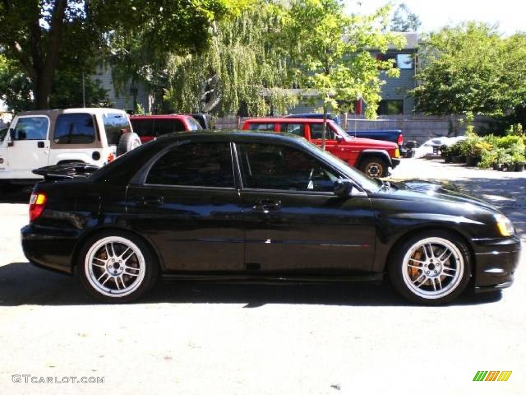 2004 Impreza WRX STi - Java Black Pearl / Blue Ecsaine/Black photo #24