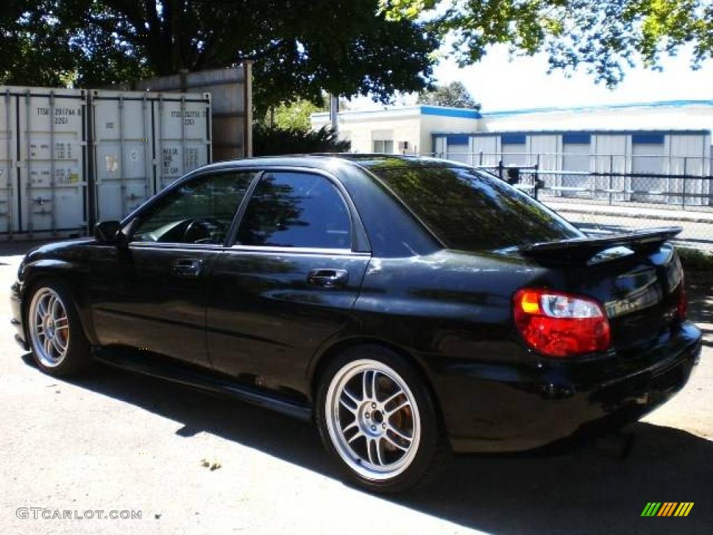 2004 Impreza WRX STi - Java Black Pearl / Blue Ecsaine/Black photo #26