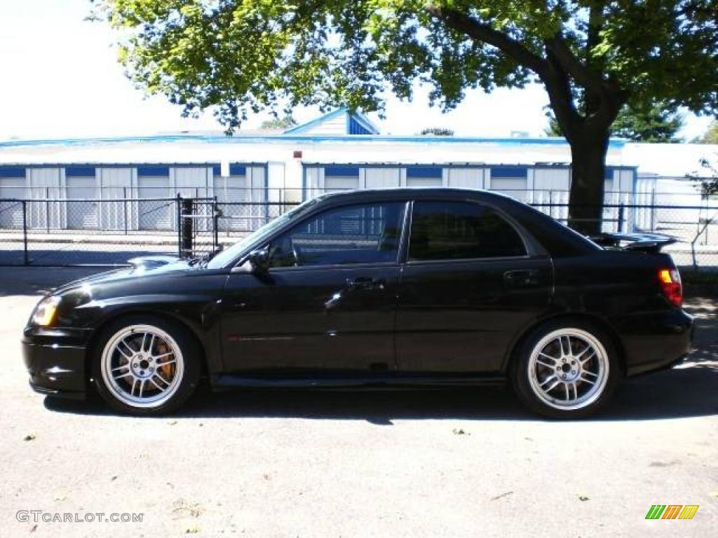 2004 Impreza WRX STi - Java Black Pearl / Blue Ecsaine/Black photo #30