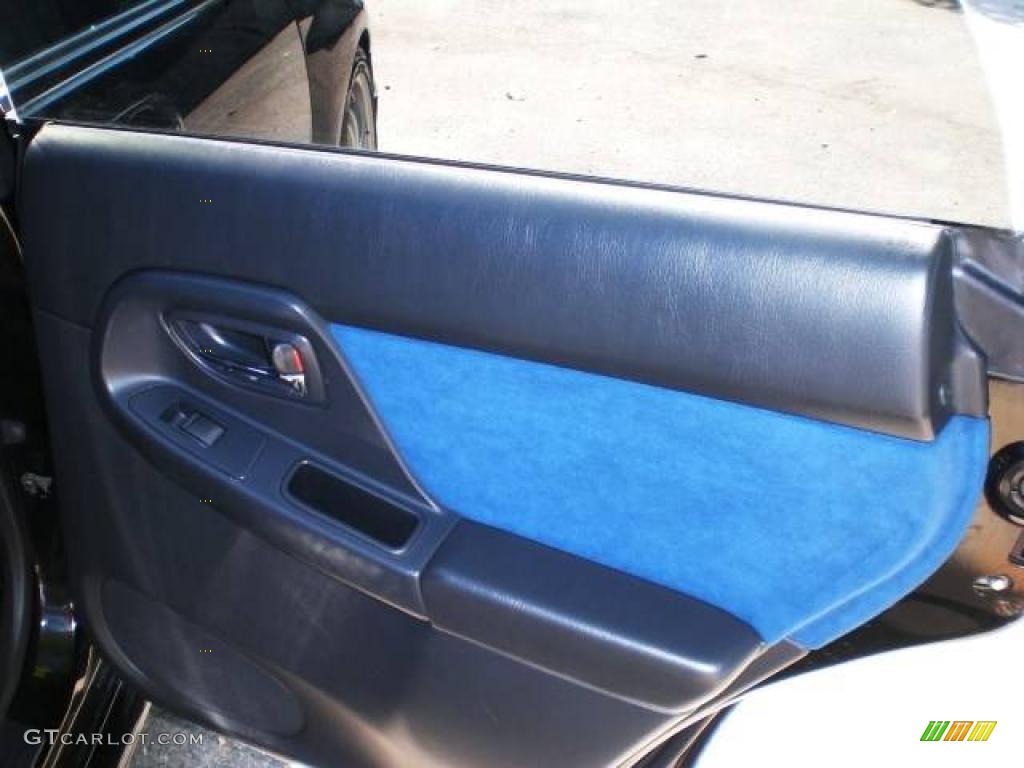 2004 Impreza WRX STi - Java Black Pearl / Blue Ecsaine/Black photo #32