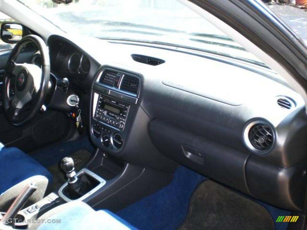 2004 Impreza WRX STi - Java Black Pearl / Blue Ecsaine/Black photo #36