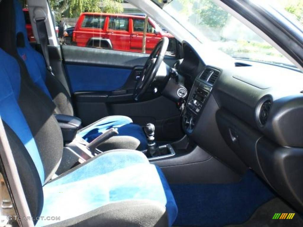 2004 Impreza WRX STi - Java Black Pearl / Blue Ecsaine/Black photo #37