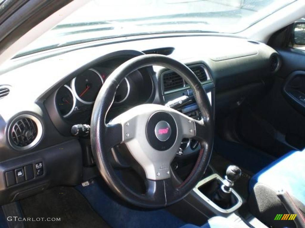 2004 Impreza WRX STi - Java Black Pearl / Blue Ecsaine/Black photo #40