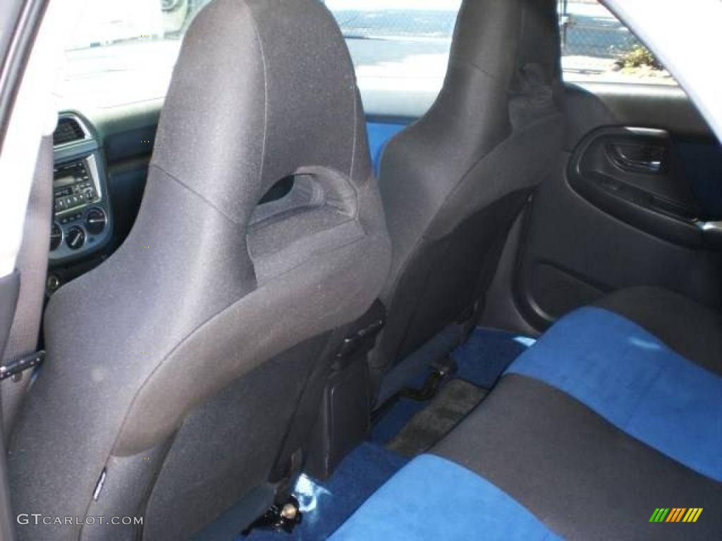 2004 Impreza WRX STi - Java Black Pearl / Blue Ecsaine/Black photo #45