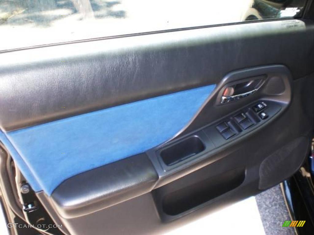 2004 Impreza WRX STi - Java Black Pearl / Blue Ecsaine/Black photo #50
