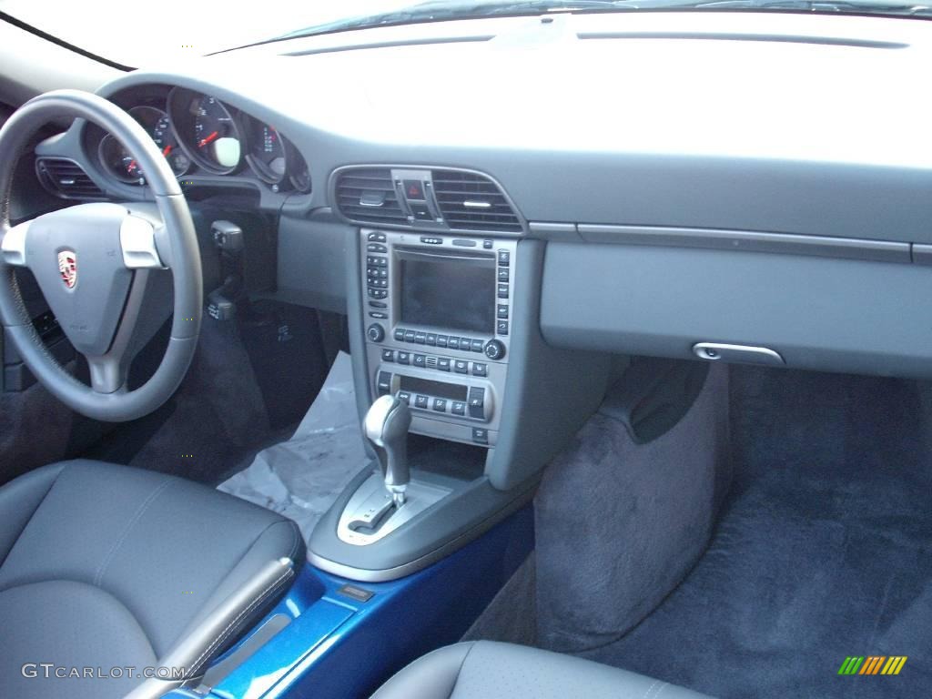 2007 911 Carrera Cabriolet - Cobalt Blue Metallic / Stone Grey photo #14