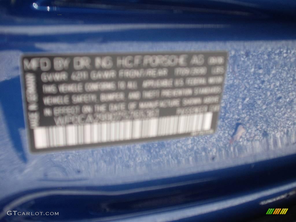 2007 911 Carrera Cabriolet - Cobalt Blue Metallic / Stone Grey photo #17