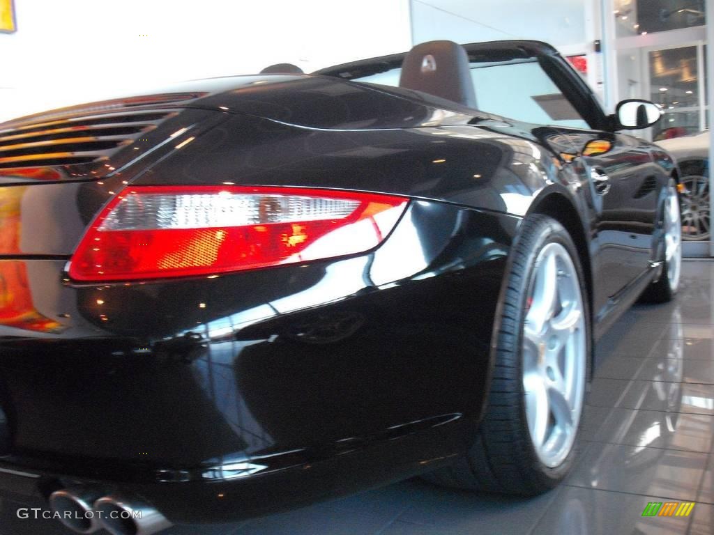 2008 911 Carrera S Cabriolet - Black / Black photo #6