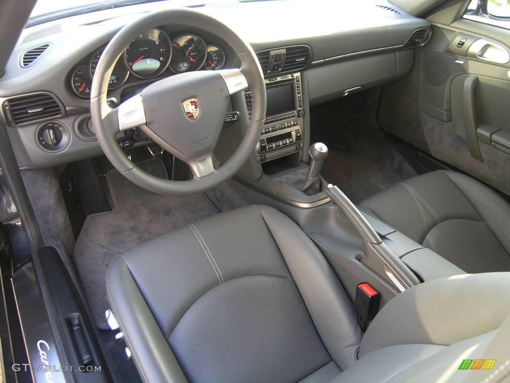 2006 911 Carrera Cabriolet - Basalt Black Metallic / Stone Grey photo #18