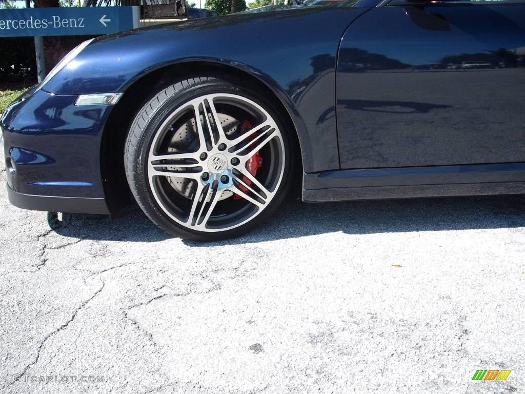 2008 911 Turbo Cabriolet - Midnight Blue Metallic / Carrera Red photo #6