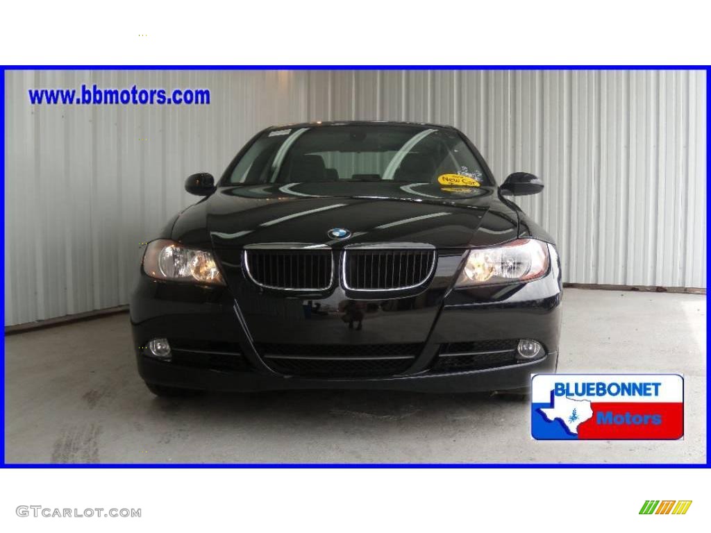 2008 3 Series 328i Sedan - Jet Black / Black photo #2