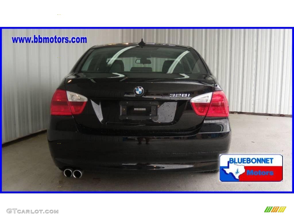 2008 3 Series 328i Sedan - Jet Black / Black photo #4