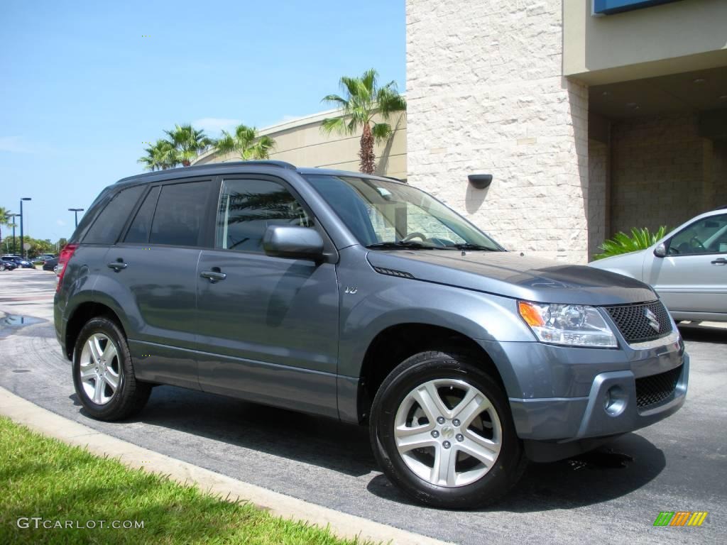 2008 Grand Vitara Luxury - Azure Grey Metallic / Black photo #4