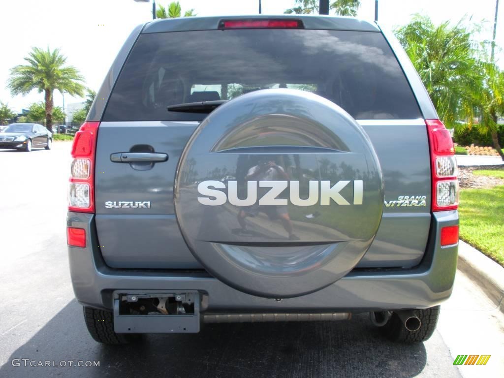 2008 Grand Vitara Luxury - Azure Grey Metallic / Black photo #7