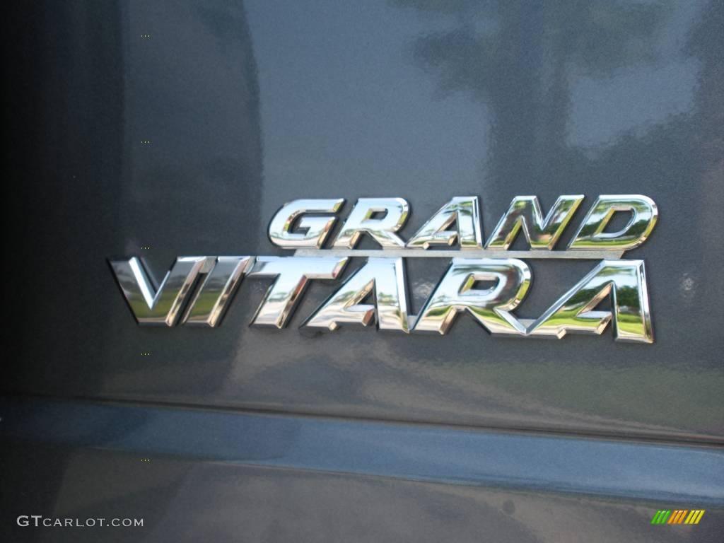 2008 Grand Vitara Luxury - Azure Grey Metallic / Black photo #9
